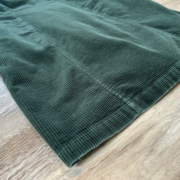 Boden Green Corduroy Sleeveless Mini Dress Structured Fit Fall Classic 4P - Picture 2 of 8